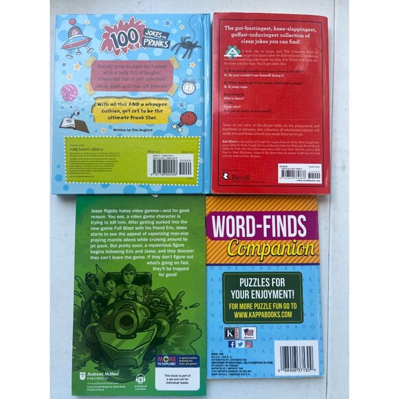 Set of 4 Fun books for kids and adults Jokes, Pranks, Games & Adventure - Picture 2 of 10